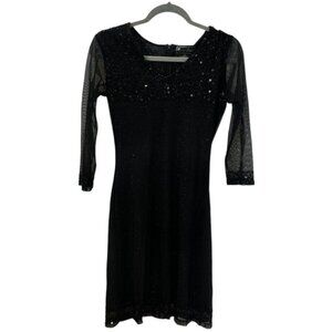 Beaded Drama cocktail dress, after 5, semi formal, formal night